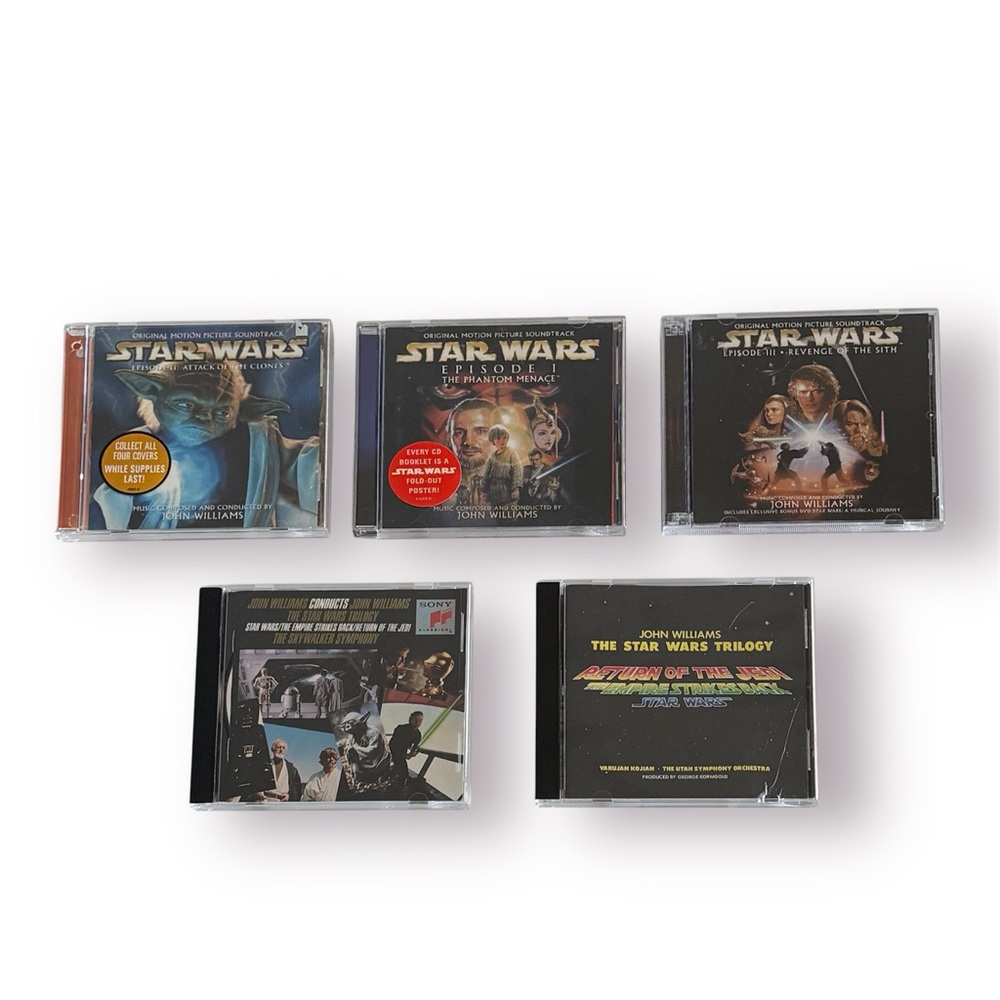 🛍️SALE🛍️ Star Wars Soundtrack Musics by John Williams (Set of 5 Audio CD) - Picture 2 of 11